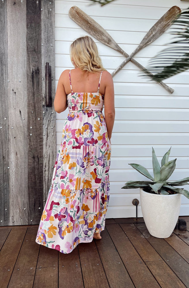 Jaase Sweet Lilly Print Bambi Maxi, Rear View