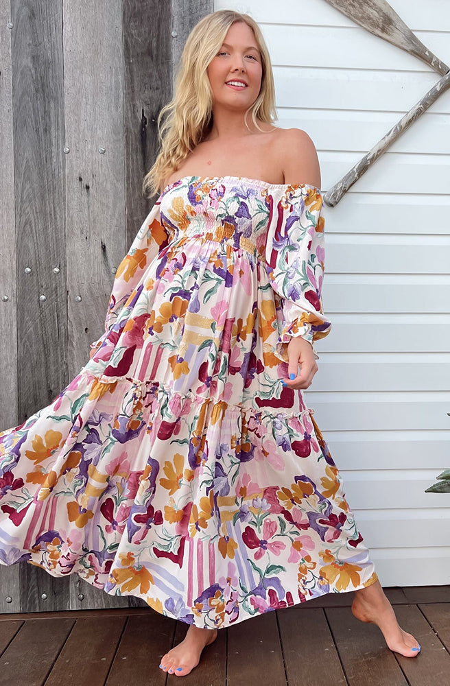 Jaase Sweet Lily Tulli Midi Dress
