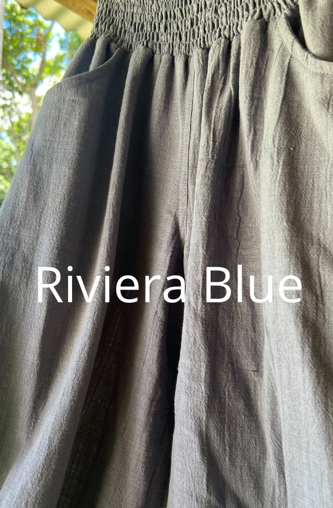 Kesh Pants Riviera Blue, Colour Sample