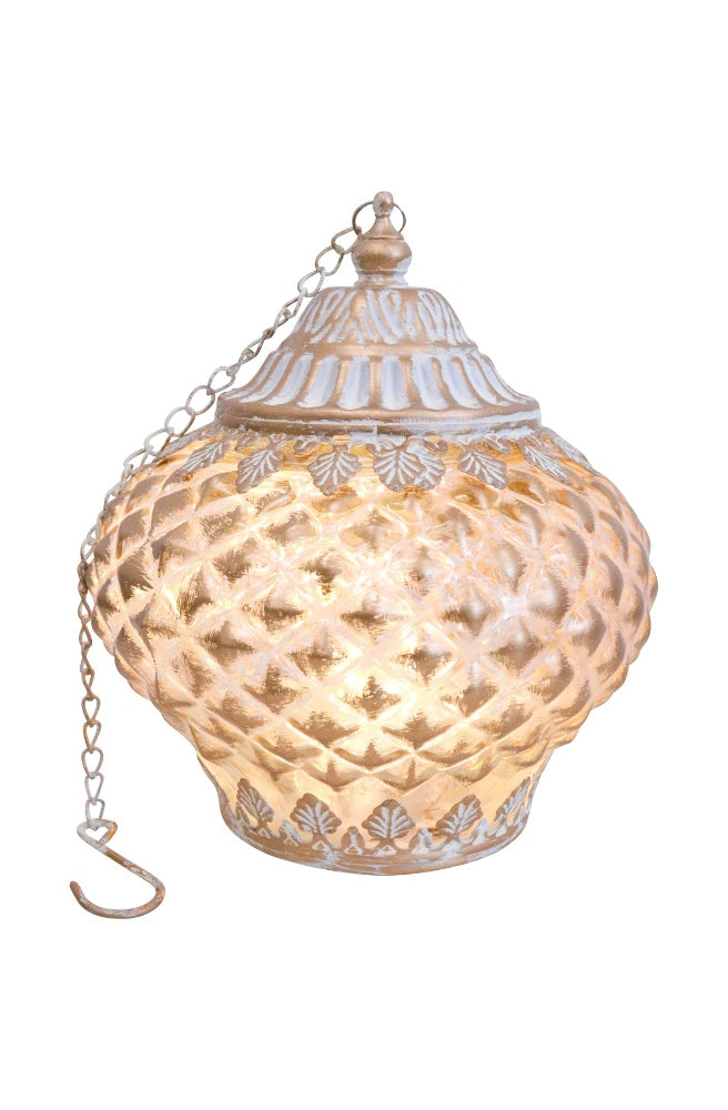 LED Lantern Temple Gold/Wash, Decorative hanging lamp