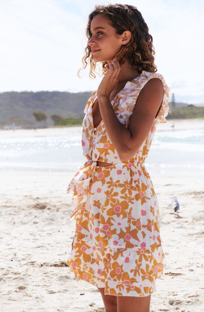 boho womens clothing australia jaase kira mini dress tansy print