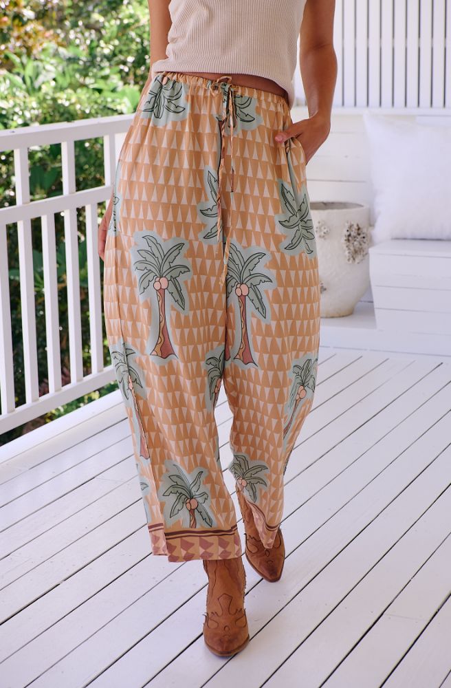 Jaase Sahara Sunset Print Cici Pants