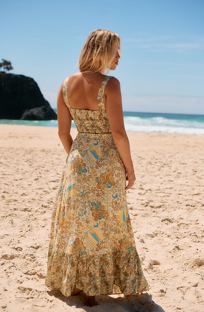 Jaase Sonnie Print Holiday Skirt