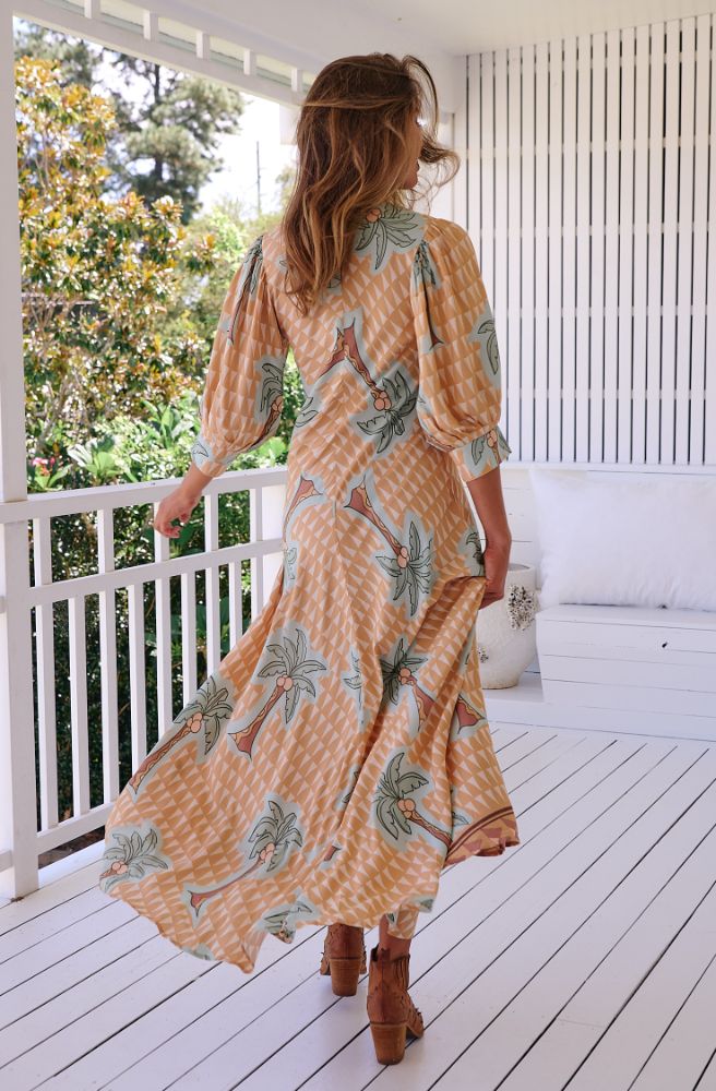 Jaase Sahara Sunset Print Zoie Maxi Dress