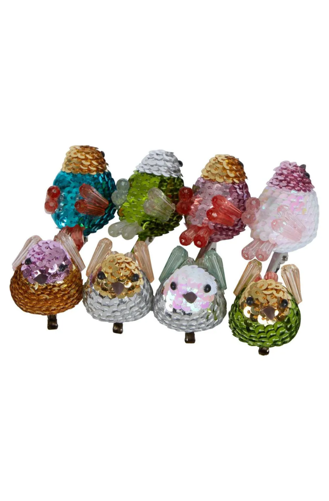 Light-Sweetie-Birds--Box-of-8, Cute Xmas Decorations Gift