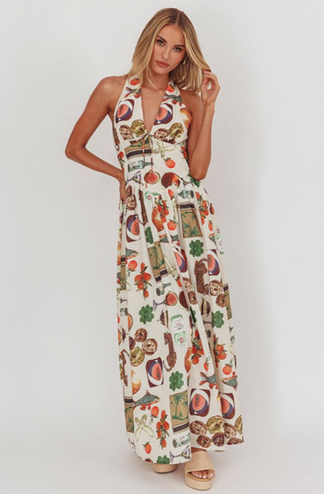 Menagerie Maxi Dress, Menagerie Maxi Dress, Boho Resort Style 