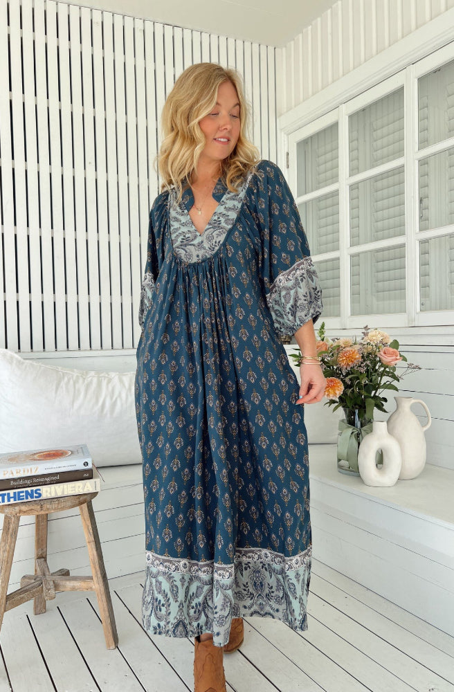 Jaase Nico Print Boheme Midi Dress