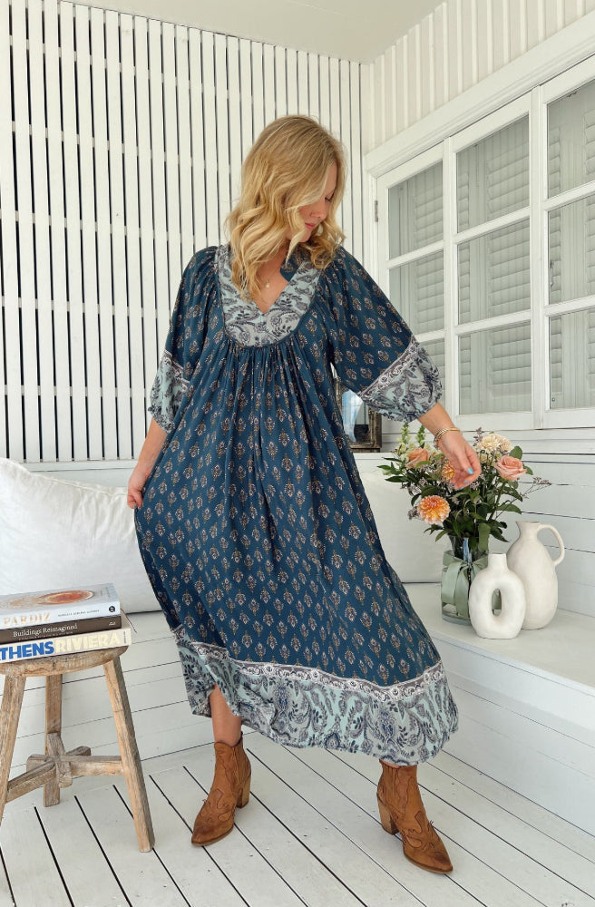 Jaase Nico Print Boheme Midi Dress