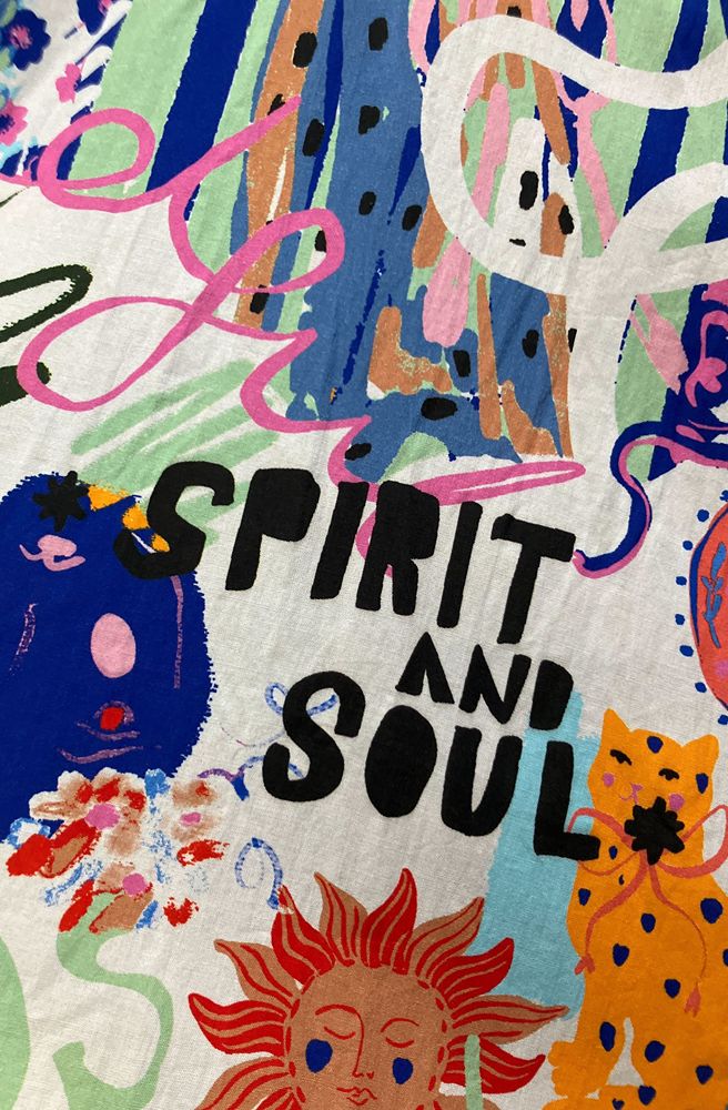 Scatter Maui Dress, , Example Close Up Detail of Fabric