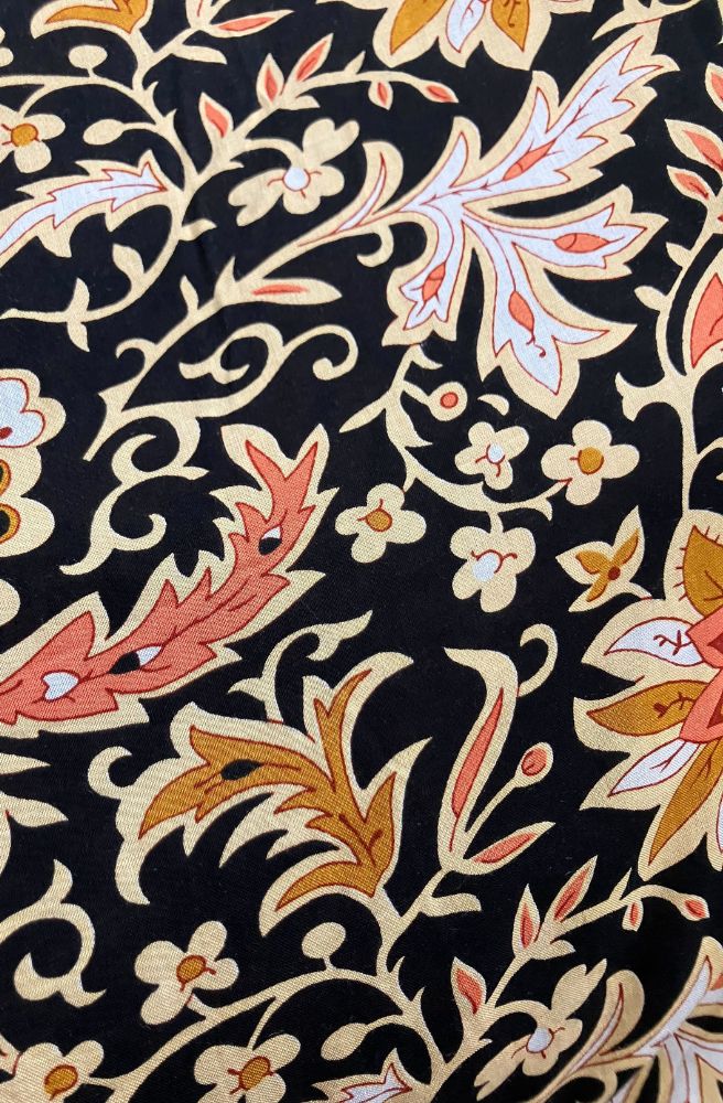 Seraphina Wrap Skirt, Detail of Floral Print