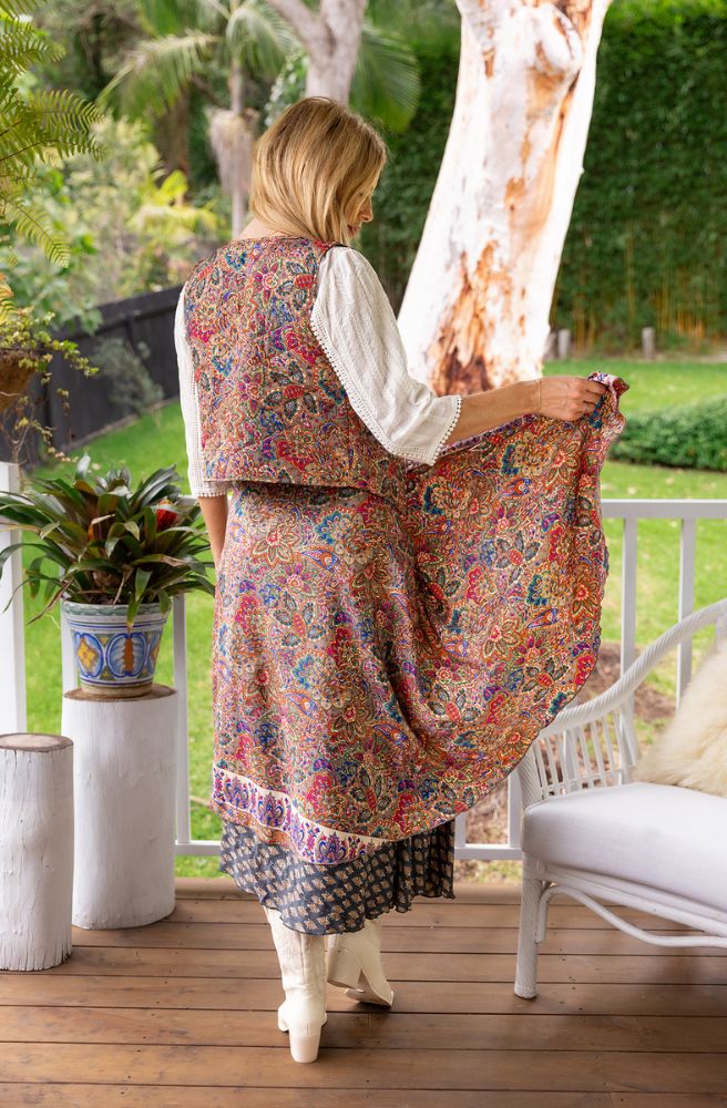 Shasha Reversible Waistcoat. Rear View