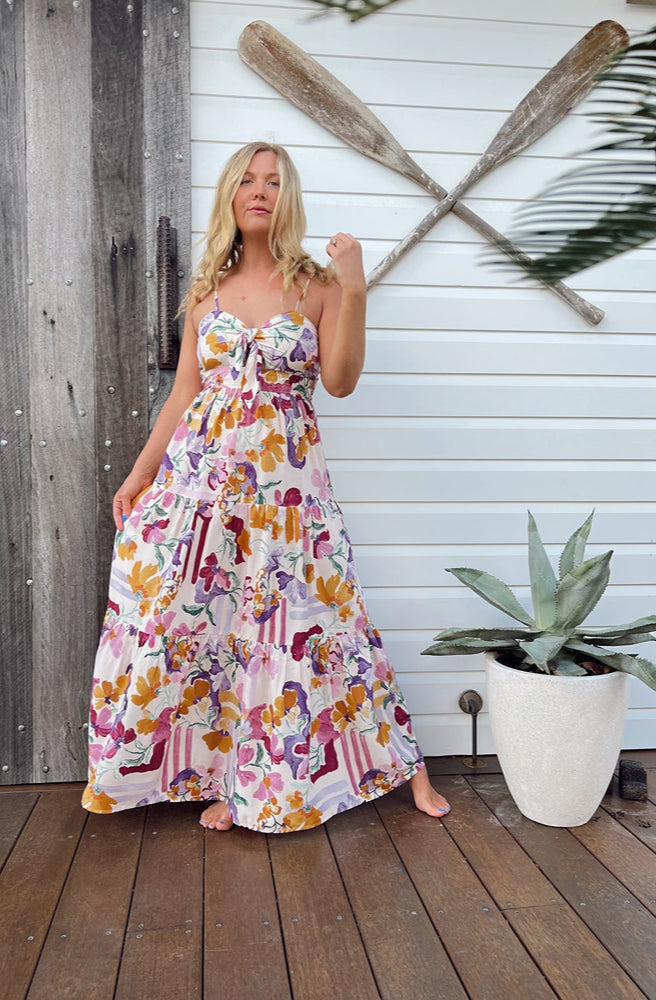 Jaase Sweet Lilly Print Bambi Maxi