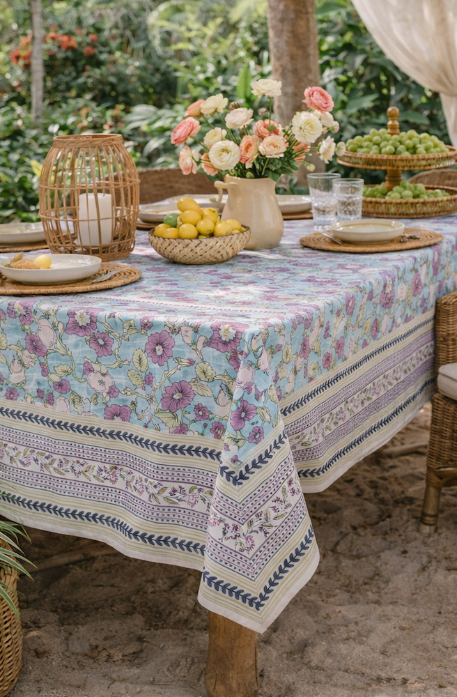 Tablecloth Blockprint Vintage