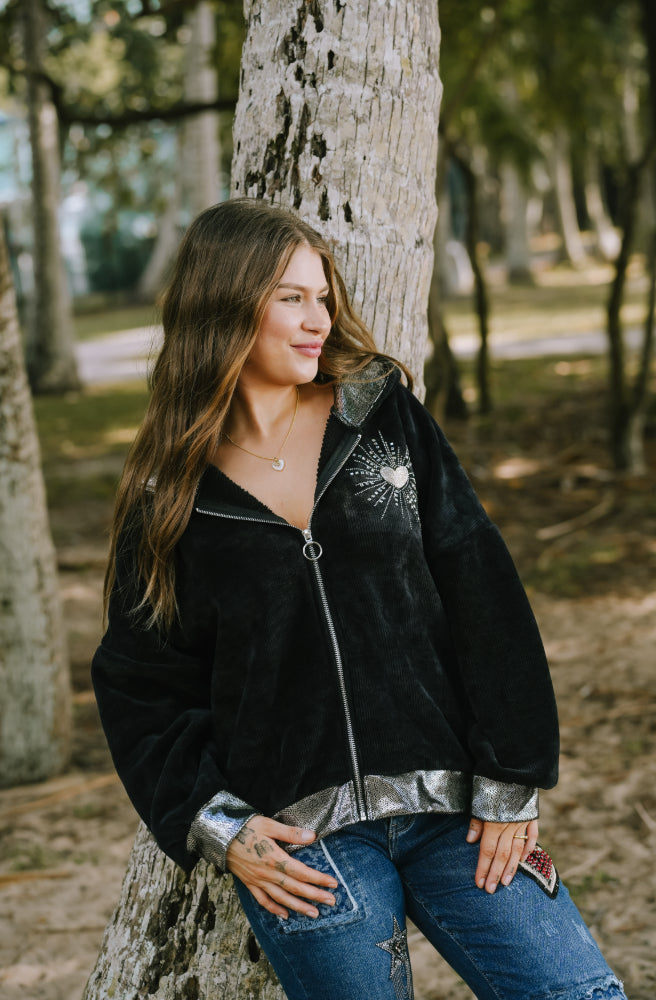 Terra Hoodie Jumper Black, Boho Chic Street Style