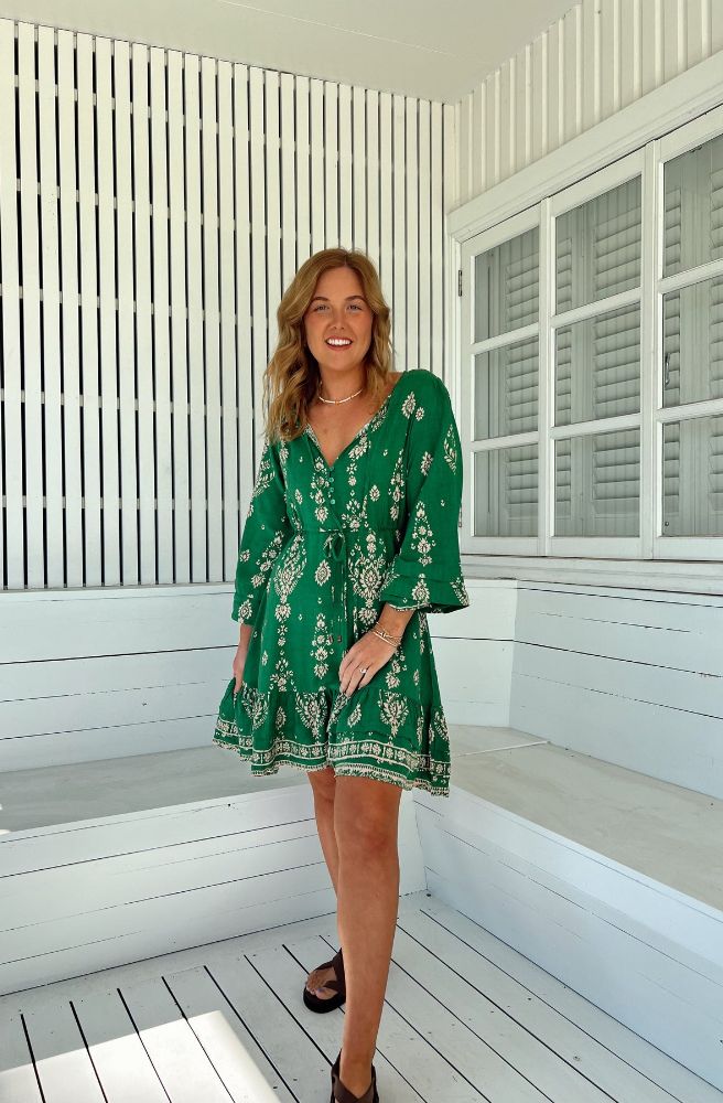 Jaase Kiva Print Abito Dress