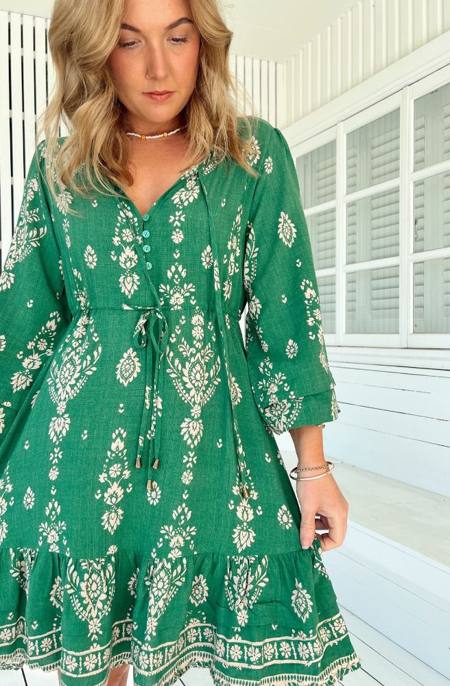 Jaase Kiva Print Abito Dress