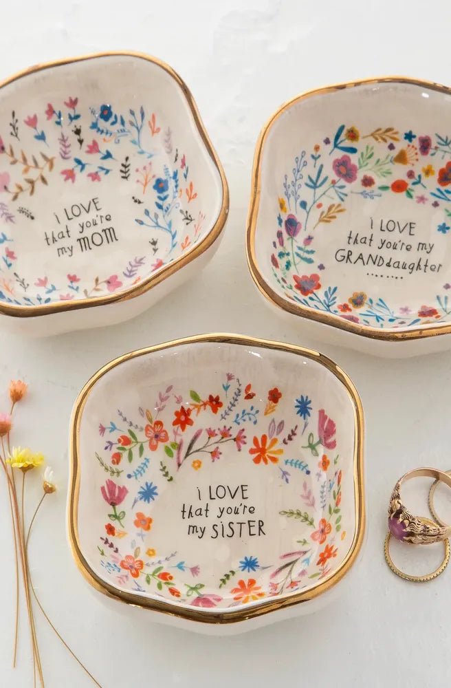 Antiqued Trinket Bowl Granddaughter