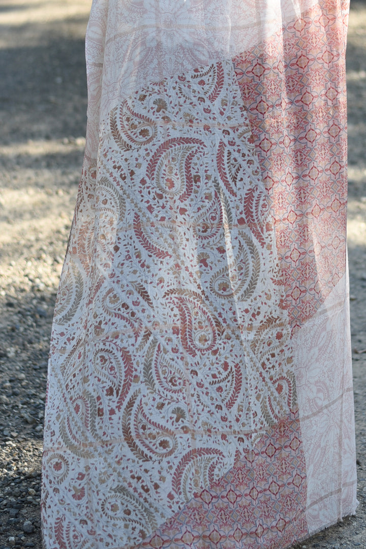 Blush Paisley Scarf
