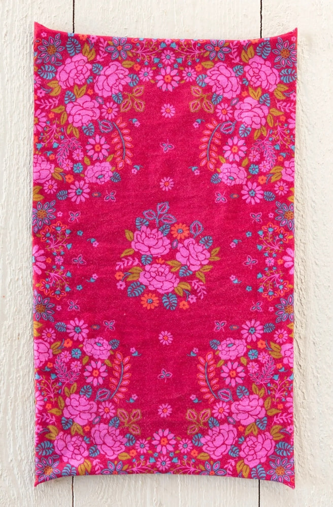 Boho Bandeau Merlot Floral Bandana