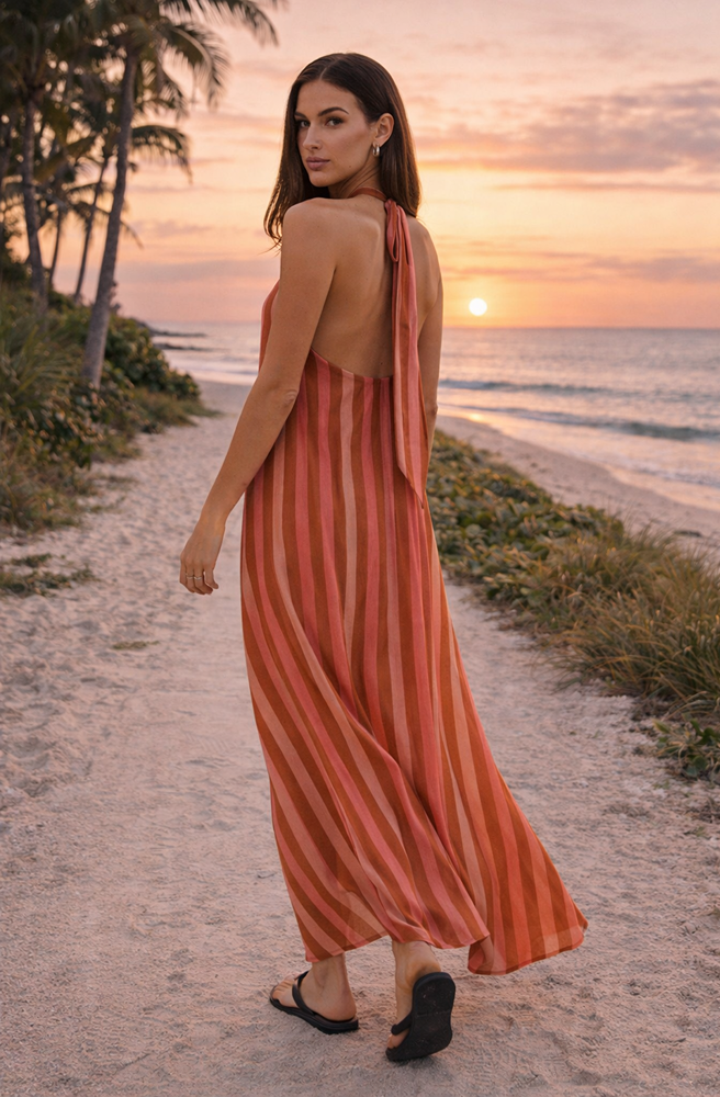 Cabana Walk Maxi Dress Back View
