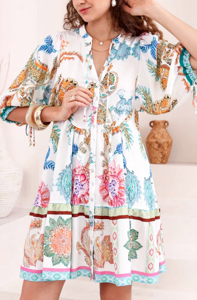 Calipso Bloom Babydoll Dress