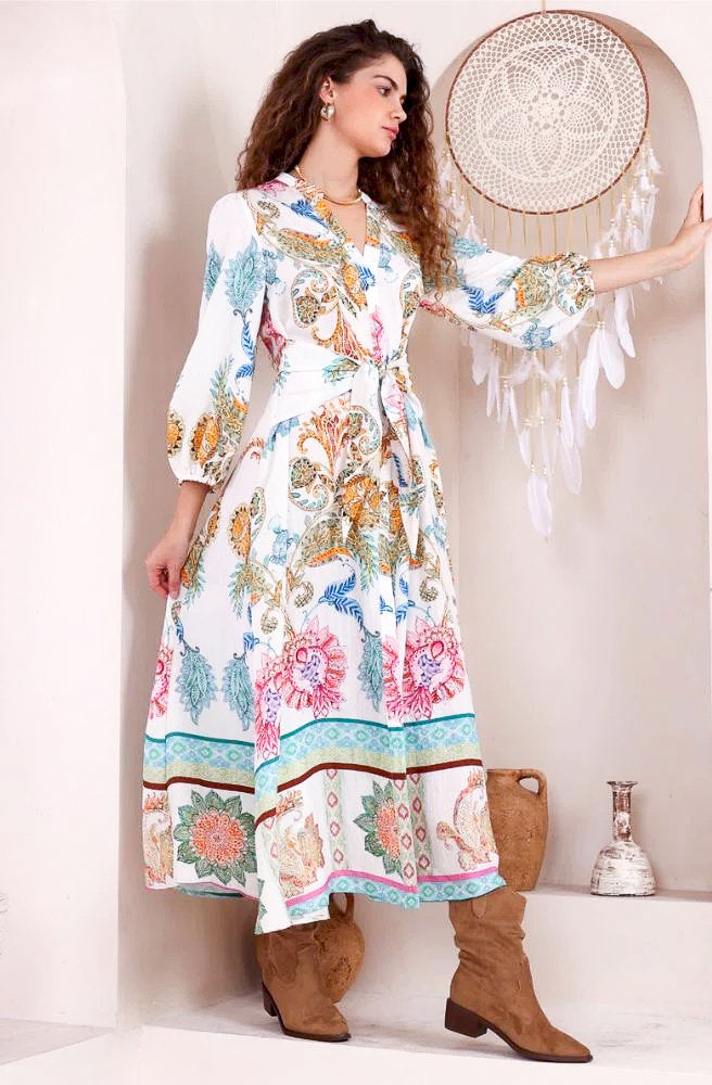 cheap boho maxi dresses australia Silk Maxi Dress Lace-up Front, Vintage Boho Style