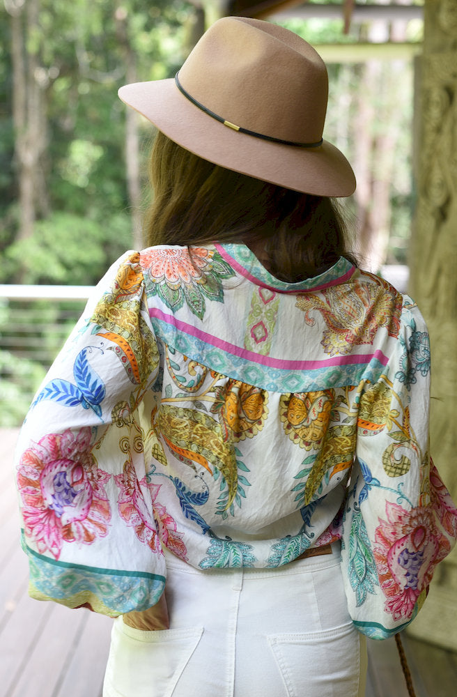 Calipso Bloom Long Sleeve Top