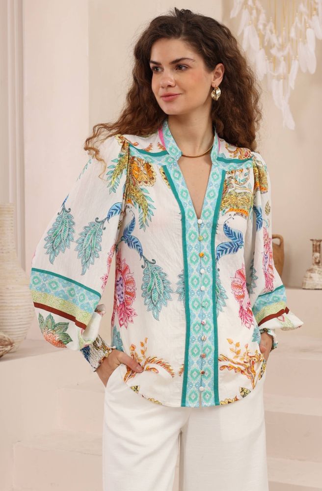 Calipso Bloom Long Sleeve Top