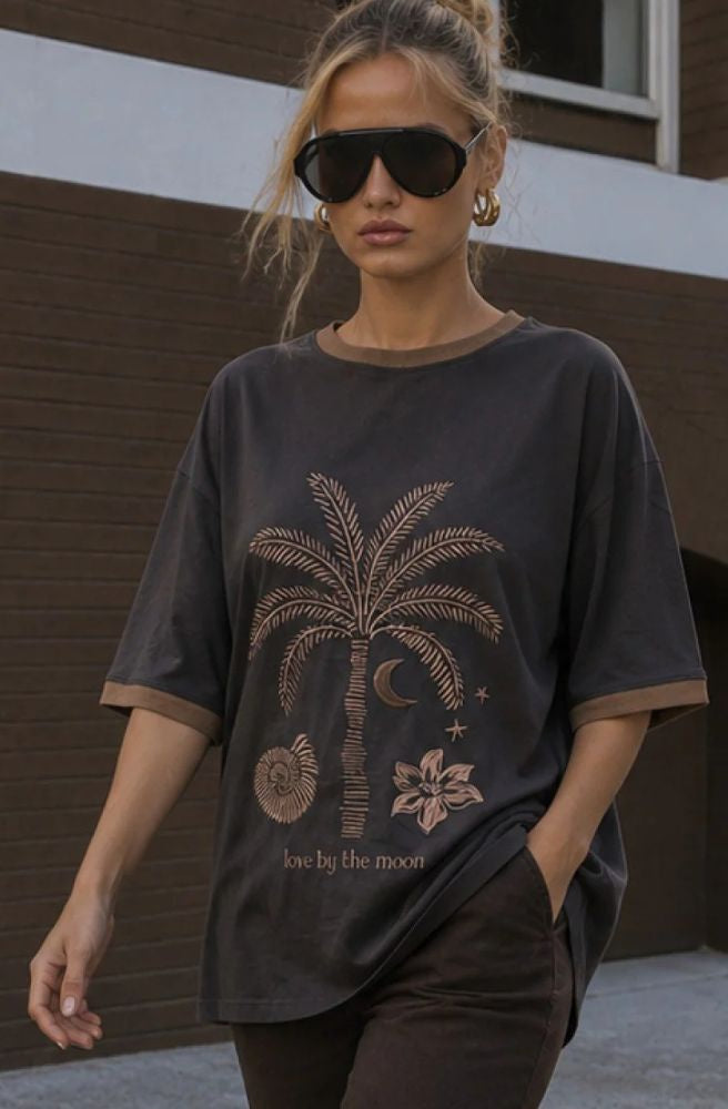 Charcoal Palm Tee