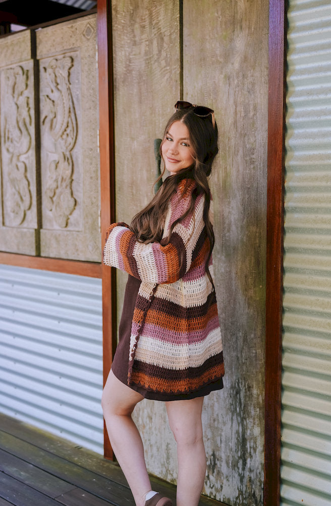 Cinnamon Skies Crochet Cardigan
