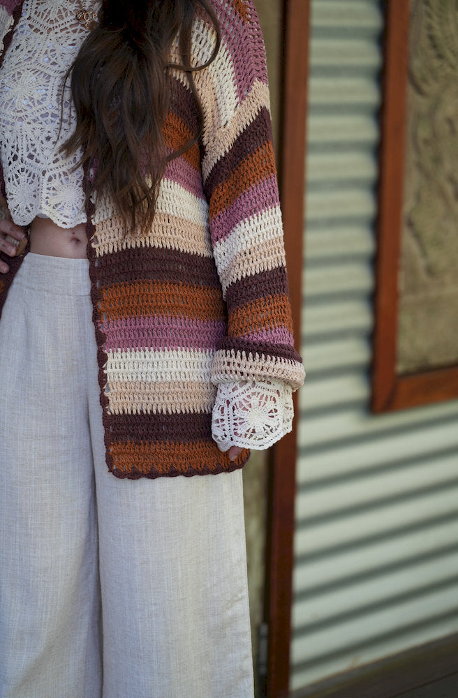 Cinnamon Skies Crochet Cardigan
