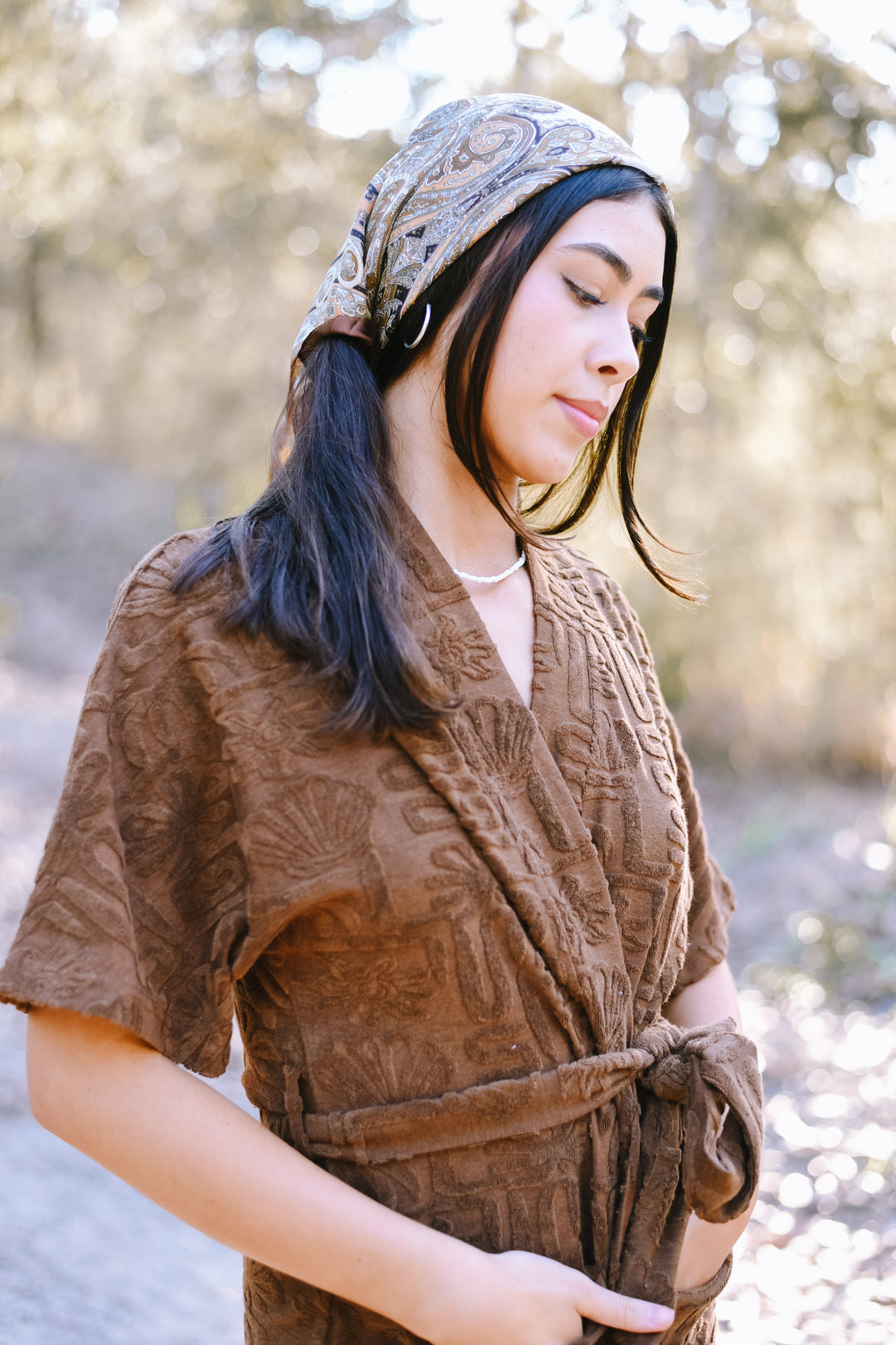 Cocoa Cloud Towelling Robe