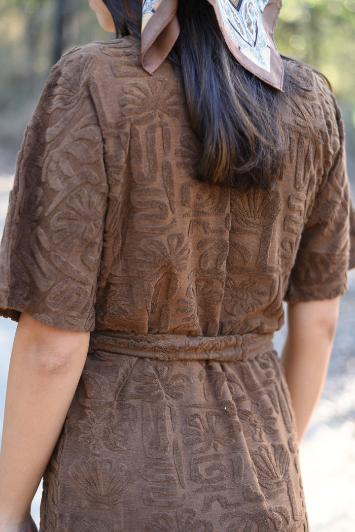 Cocoa Cloud Towelling Robe