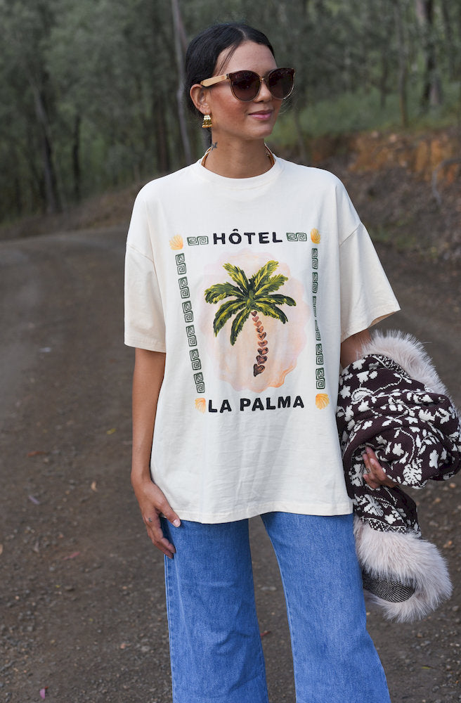 Cream La Palma Tee