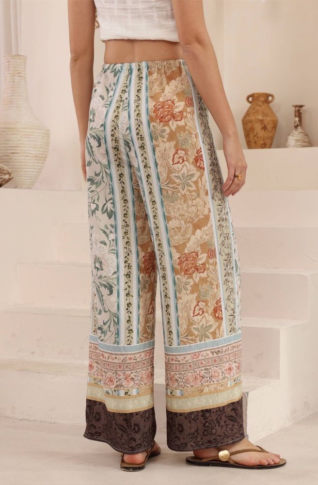 Desert Heirloom Maxi Pants back view elastic waist relaxed fit pants