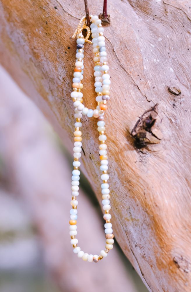 boho jewellery australia amazonite bead necklace