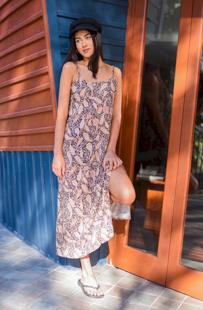 Dusk Paisley Dune Dress