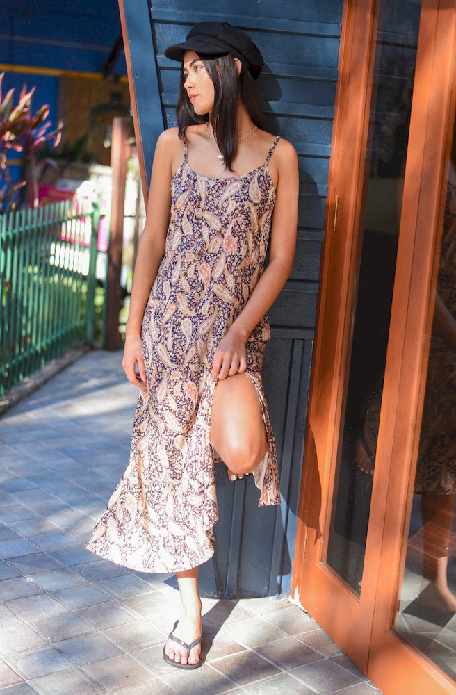 Dusk Paisley Dune Dress