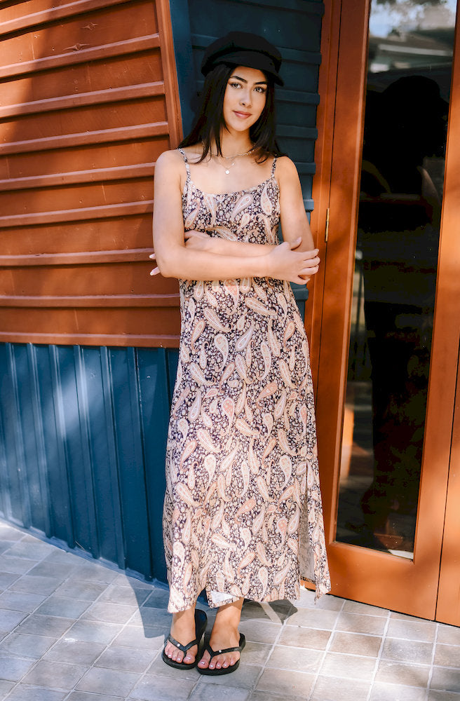 Dusk Paisley Dune Dress