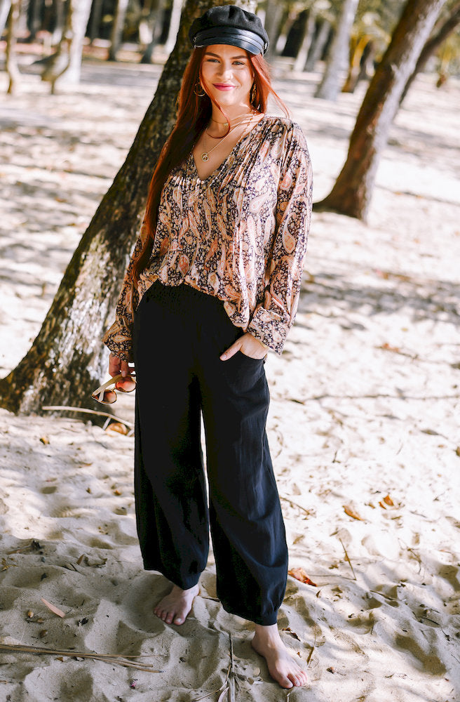 Dusk Paisley Serena Blouse
