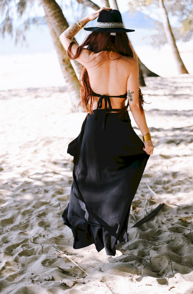 Ebony Nymph Wrap Skirt