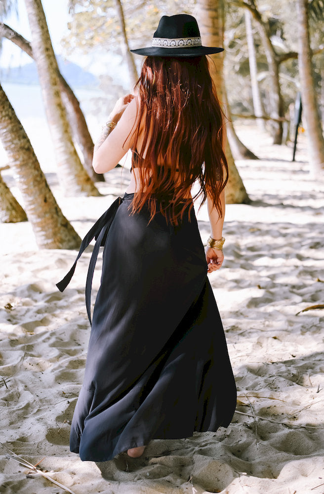 Ebony Nymph Wrap Skirt