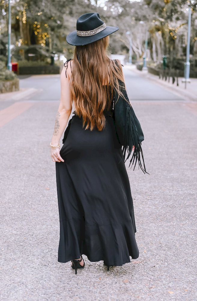 Ebony Nymph Wrap Skirt