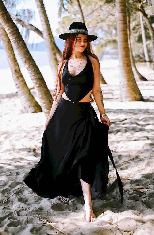 Ebony Nymph Wrap Skirt