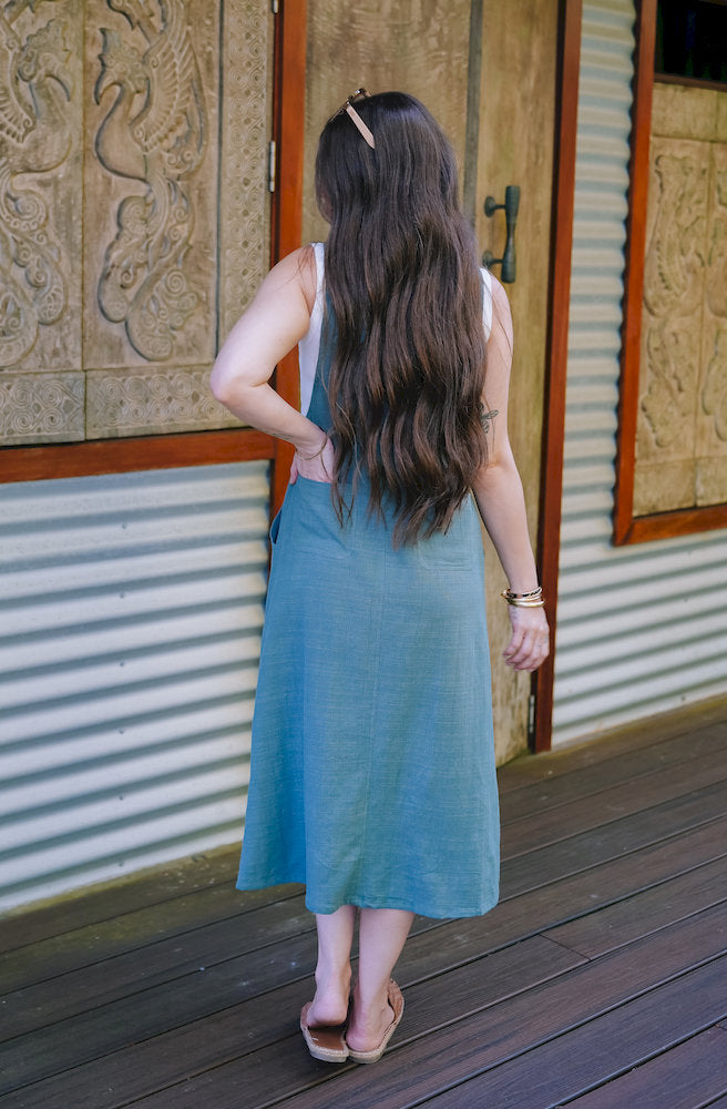 Gypsy Thread 3/4 Pinafore Green