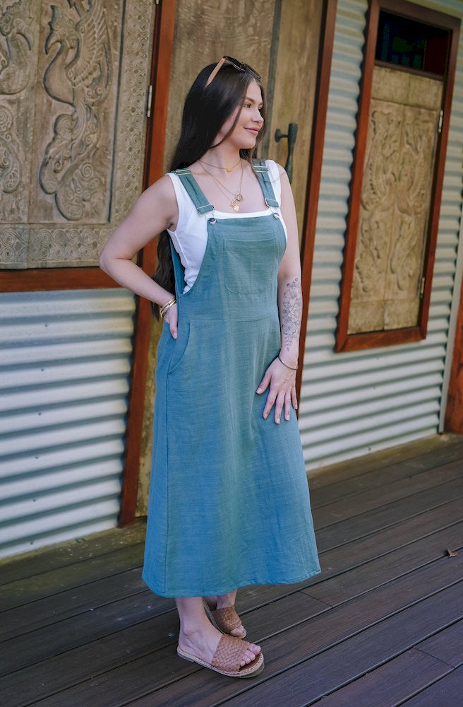 Gypsy Thread 3/4 Pinafore Green