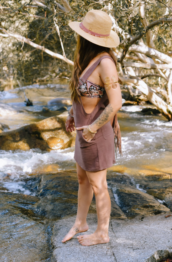 Gypsy Thread Pinafore Brown