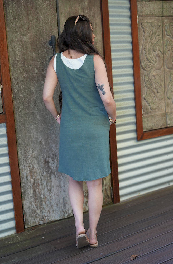 Gypsy Thread Pinafore Mid Short Green