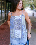 Indigo Mosaic Kelly Singlet