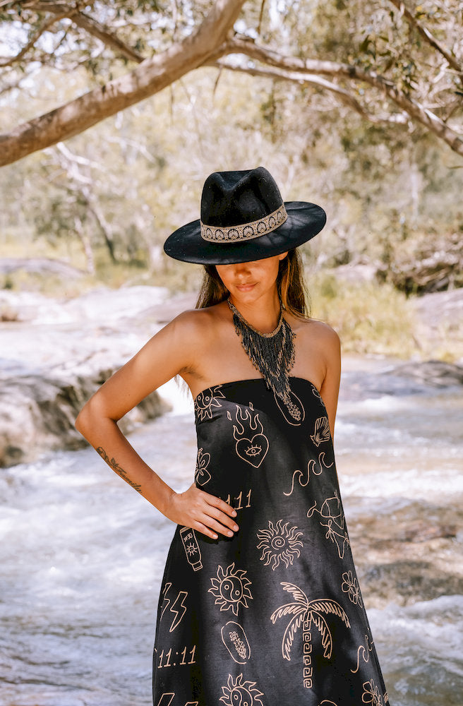 Island Dreamer Maxi Dress Black